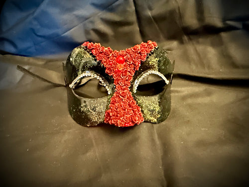 Blackened Rose Mask