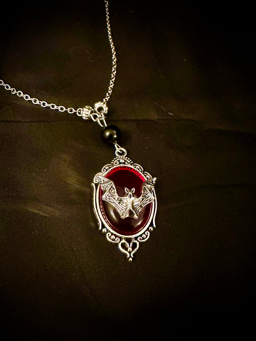 Red Bat Necklace
