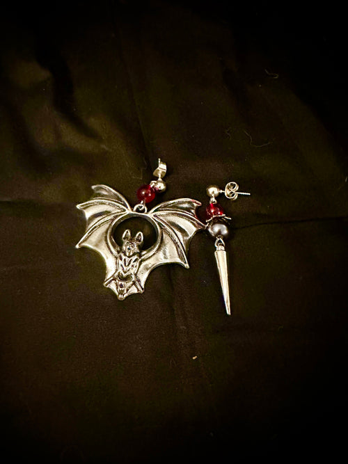 Bat Mismatched Earrings